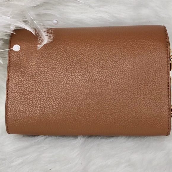 New Tory Burch Britten Combo Crossbody bark - Picture 2 of 6